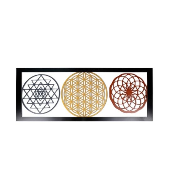 Geometrik Mandala Metal Tablo - Görsel 4