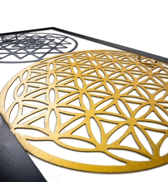 Geometrik Mandala Metal Tablo - Görsel 3